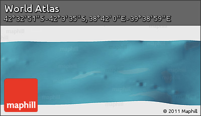 Satellite Panoramic Map of the Area around 42° 18' 13" S, 39° 10' 29" E
