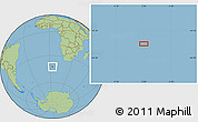 Savanna Style Location Map of the area around 42° 18' 13" S, 3° 28' 30" E