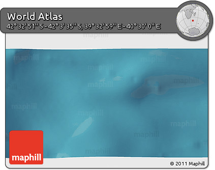 Satellite 3D Map of the Area around 42° 18' 13" S, 40° 1' 29" E
