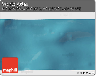 Satellite 3D Map of the Area around 42° 18' 13" S, 40° 1' 29" E