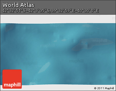 Satellite 3D Map of the Area around 42° 18' 13" S, 40° 1' 29" E