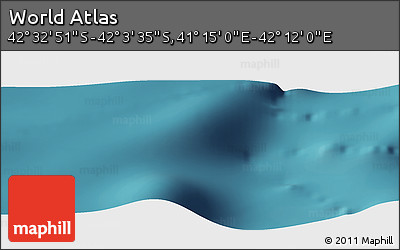 Satellite Panoramic Map of the Area around 42° 18' 13" S, 41° 43' 30" E