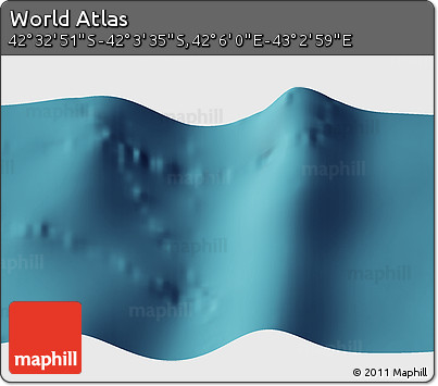 Satellite 3D Map of the Area around 42° 18' 13" S, 42° 34' 30" E