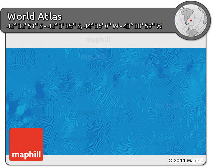 Physical 3D Map of the Area around 42° 18' 13" S, 44° 7' 30" W