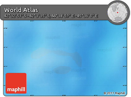Physical Map of the Area around 42° 18' 13" S, 45° 7' 30" E