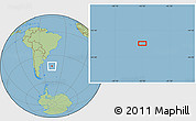 Savanna Style Location Map of the area around 42° 18' 13" S, 45° 49' 30" W