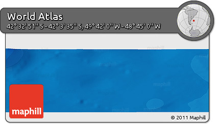 Political Panoramic Map of the Area around 42° 18' 13" S, 49° 13' 30" W