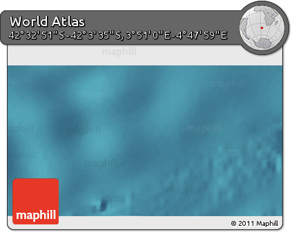 Satellite 3D Map of the Area around 42° 18' 13" S, 4° 19' 30" E