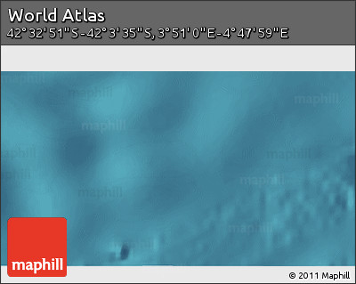 Satellite 3D Map of the Area around 42° 18' 13" S, 4° 19' 30" E
