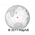 Outline Map of the Area around 42° 18' 13" S, 51° 55' 29" E, rectangular outline