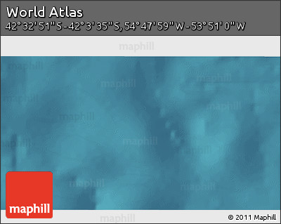 Satellite 3D Map of the Area around 42° 18' 13" S, 54° 19' 30" W