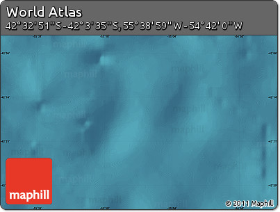 Satellite Map of the Area around 42° 18' 13" S, 55° 10' 29" W