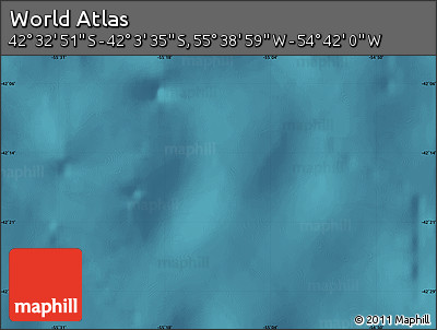 Satellite Map of the Area around 42° 18' 13" S, 55° 10' 29" W