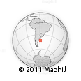 Outline Map of the Area around 42° 18' 13" S, 58° 34' 30" W, rectangular outline