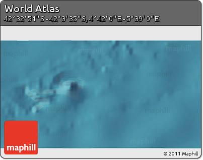 Satellite 3D Map of the Area around 42° 18' 13" S, 5° 10' 30" E
