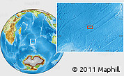 Physical Location Map of the area around 42° 18' 13" S, 71° 28' 29" E