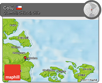 Physical 3D Map of Colú