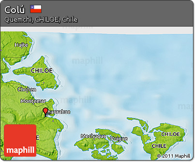 Physical 3D Map of Colú