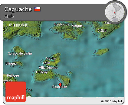 Satellite 3D Map of Caguache