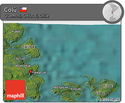 Satellite 3D Map of Colú