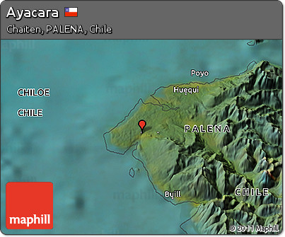 Satellite 3D Map of Ayacara