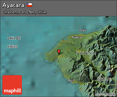 Satellite 3D Map of Ayacara