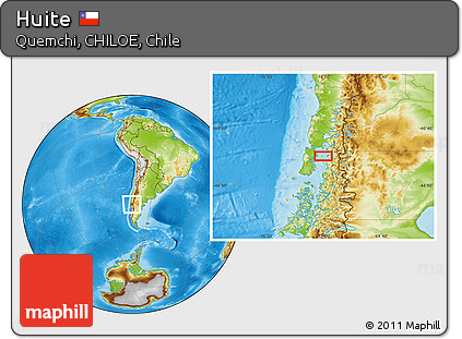 Physical Location Map of Huite