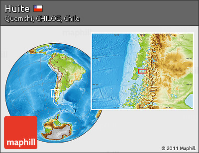 Physical Location Map of Huite