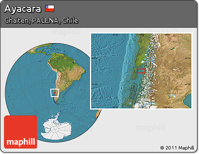 Satellite Location Map of Ayacara