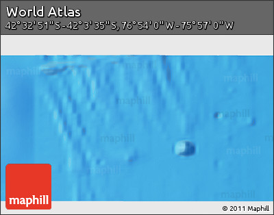 Physical 3D Map of the Area around 42° 18' 13" S, 76° 25' 30" W