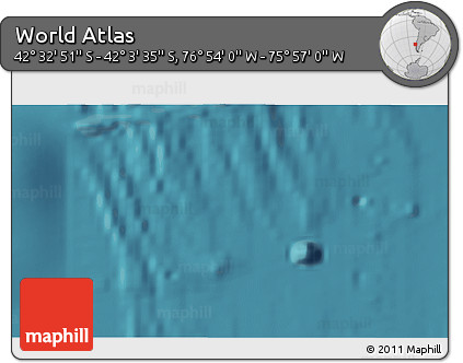 Satellite 3D Map of the Area around 42° 18' 13" S, 76° 25' 30" W