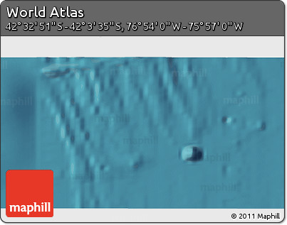 Satellite 3D Map of the Area around 42° 18' 13" S, 76° 25' 30" W