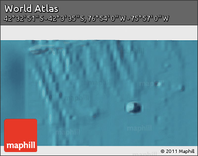 Satellite 3D Map of the Area around 42° 18' 13" S, 76° 25' 30" W