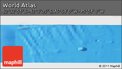 Physical Panoramic Map of the Area around 42° 18' 13" S, 76° 25' 30" W