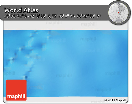 Physical 3D Map of the Area around 42° 18' 13" S, 77° 16' 30" W
