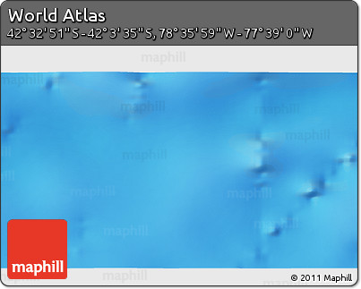 Physical 3D Map of the Area around 42° 18' 13" S, 78° 7' 30" W