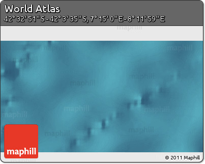 Satellite 3D Map of the Area around 42° 18' 13" S, 7° 43' 29" E