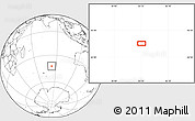 Blank Location Map of the area around 42° 18' 13" S, 83° 22' 30" E