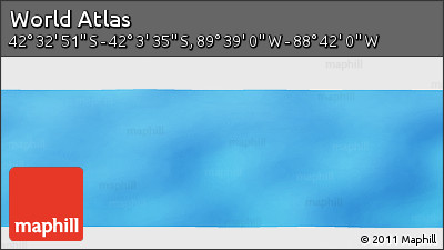 Physical Panoramic Map of the Area around 42° 18' 13" S, 89° 10' 30" W