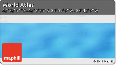 Shaded Relief Panoramic Map of the Area around 42° 18' 13" S, 89° 10' 30" W