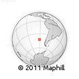Outline Map of the Area around 42° 18' 13" S, 91° 43' 29" W, rectangular outline