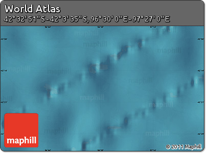 Satellite Map of the Area around 42° 18' 13" S, 96° 58' 29" E