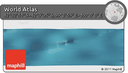 Satellite Panoramic Map of the Area around 42° 18' 13" S, 99° 31' 30" E