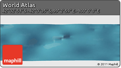 Satellite Panoramic Map of the Area around 42° 18' 13" S, 99° 31' 30" E