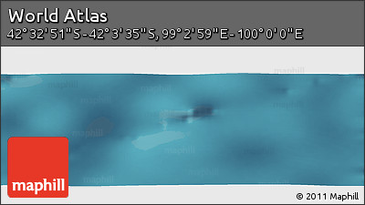 Satellite Panoramic Map of the Area around 42° 18' 13" S, 99° 31' 30" E