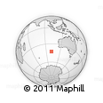 Outline Map of the Area around 42° 44' 20" S, 101° 13' 29" E, rectangular outline