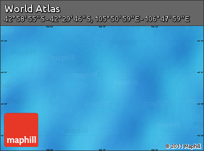 Physical Map of the Area around 42° 44' 20" S, 106° 19' 29" E