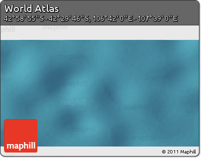 Satellite 3D Map of the Area around 42° 44' 20" S, 107° 10' 30" E