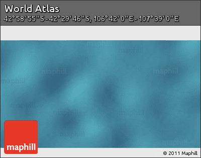 Satellite 3D Map of the Area around 42° 44' 20" S, 107° 10' 30" E