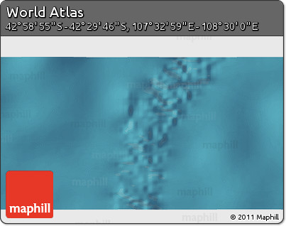 Satellite 3D Map of the Area around 42° 44' 20" S, 108° 1' 30" E